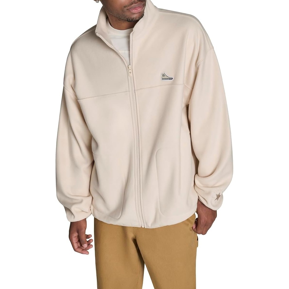 image:imageConverse Mens Sneaker Patch Full Zip JacketBrown