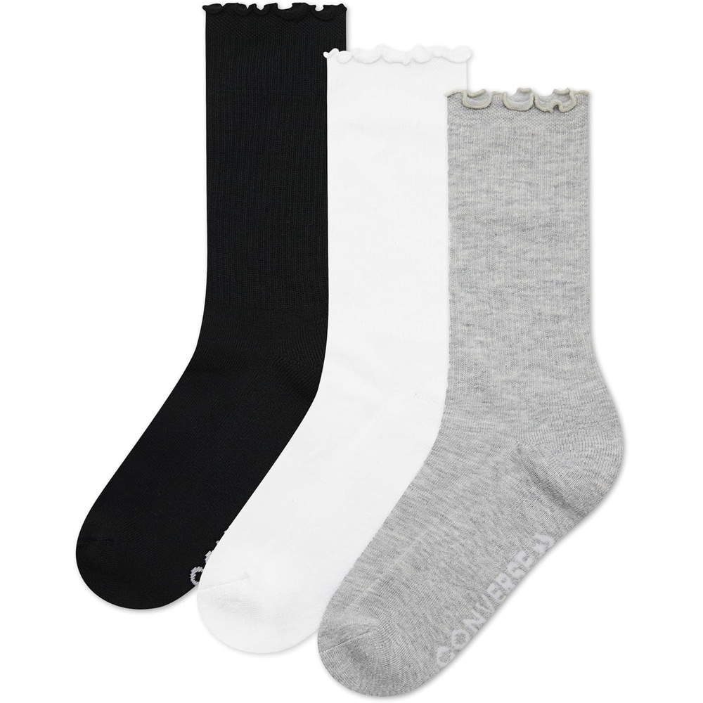 image:imageConverse Womens Crew MultiPack SocksGrey
