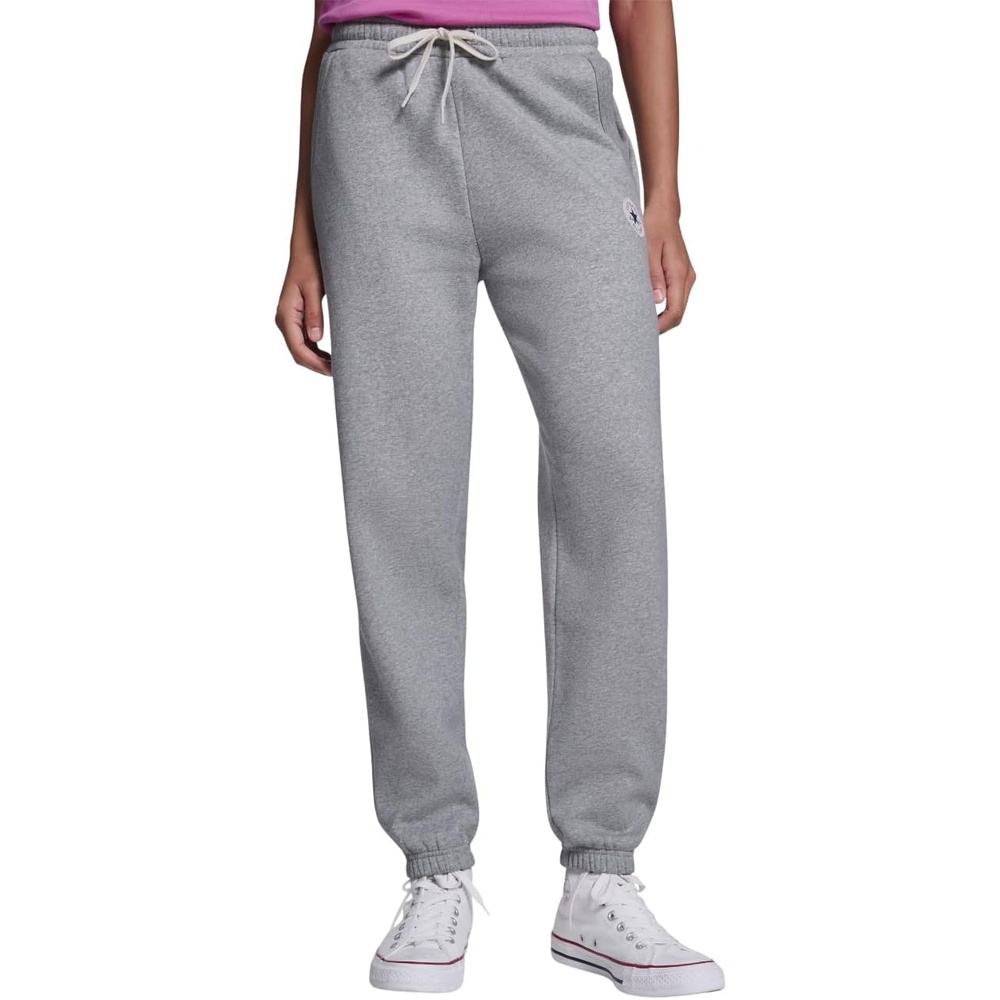 image:imageConverse Womens Drawstring Waist Chuck Patch Jogger PantsVintage Grey Heather