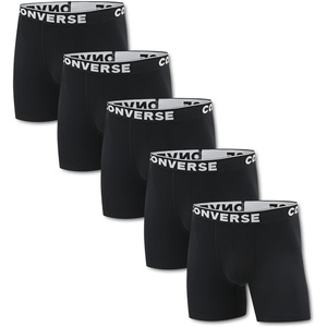 Converse Men’s 5-Pack Boxer Brief(Black)