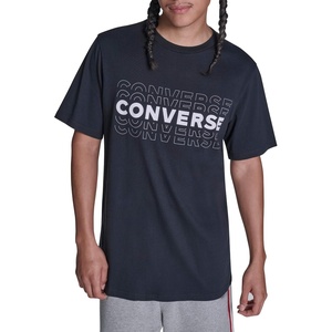 Converse Men’s Blurred Lines Graphic T-Shirt(Black)