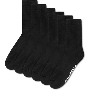 Converse Men’s Crew Multi-Pack Socks(Black)