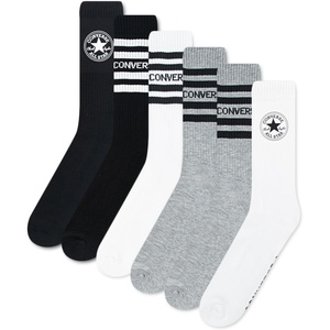 Converse Men’s Crew Multi-Pack Socks(Grey)