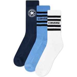 Converse Men’s Crew Multi-Pack Socks(Navy)