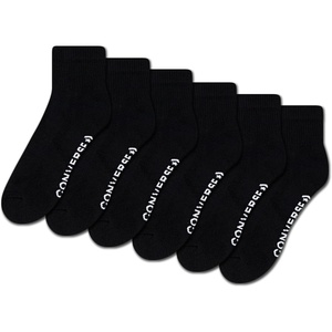 Converse Men’s Quarter Cut Multi-Pack Socks(Black)