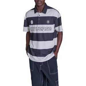 Converse Men’s Retro Chuck Short Sleeve Rugby Top(Egret Multi)