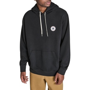 Converse Mens Standard Fit Core Chuck Patch Hoodie(Black)