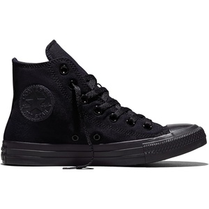 Converse Unisex-Adult Chuck Taylor All Star Canvas High Top Hi Sneakers(Black Monochrome)