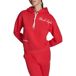 Converse Womens Chuck Patch Hoodie Sweatshirt(Red)