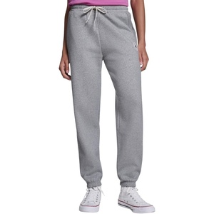 Converse Women’s Drawstring Waist Chuck Patch Jogger Pants(Vintage Grey Heather)
