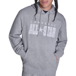 Converse mens All Star Fleece Sweatshirt(Vintage Grey Heather)