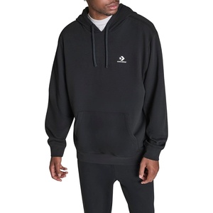 Converse unisex-adult Left Chest Star Chevron Pullover Sweatshirt(Black)